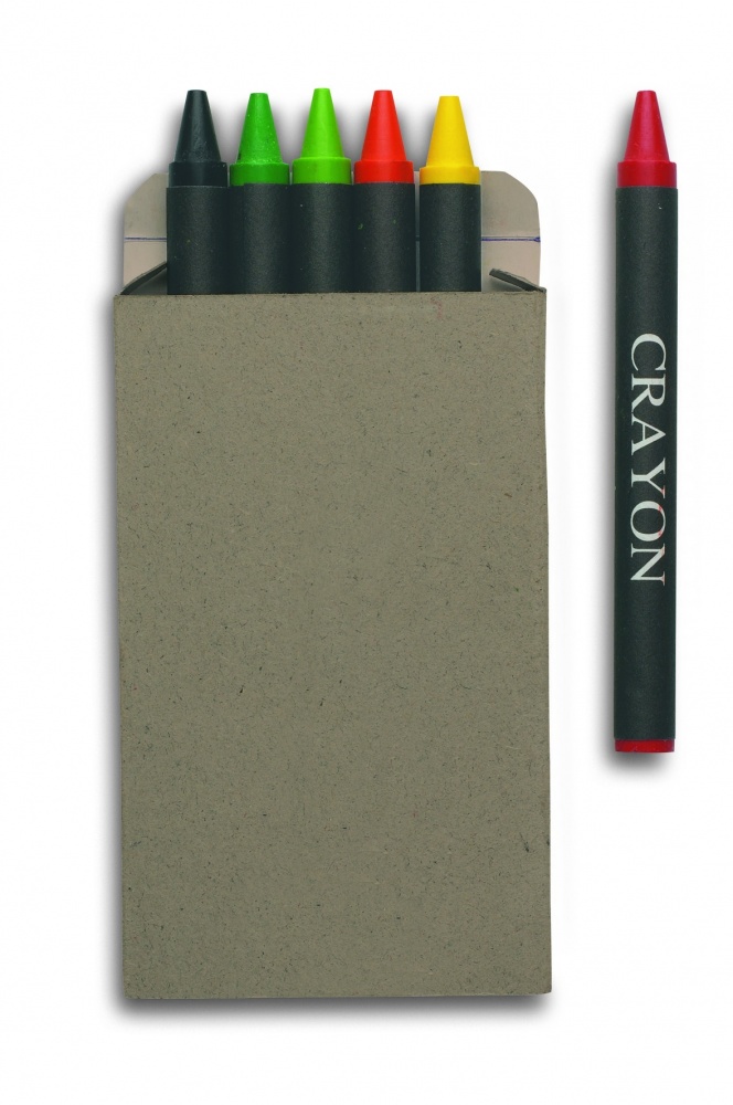 Logo trade promotional items picture of: Carton of 6 wax crayons